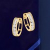 Ross-Simons 0.75 ct. t.w. Diamond Huggie Hoop Earrings in 14kt Yellow Gold - 3 of 4