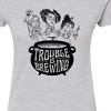 Women's - Hocus Pocus - Trouble is Brewing Fitted Graphic T-Shirt - 2 of 3