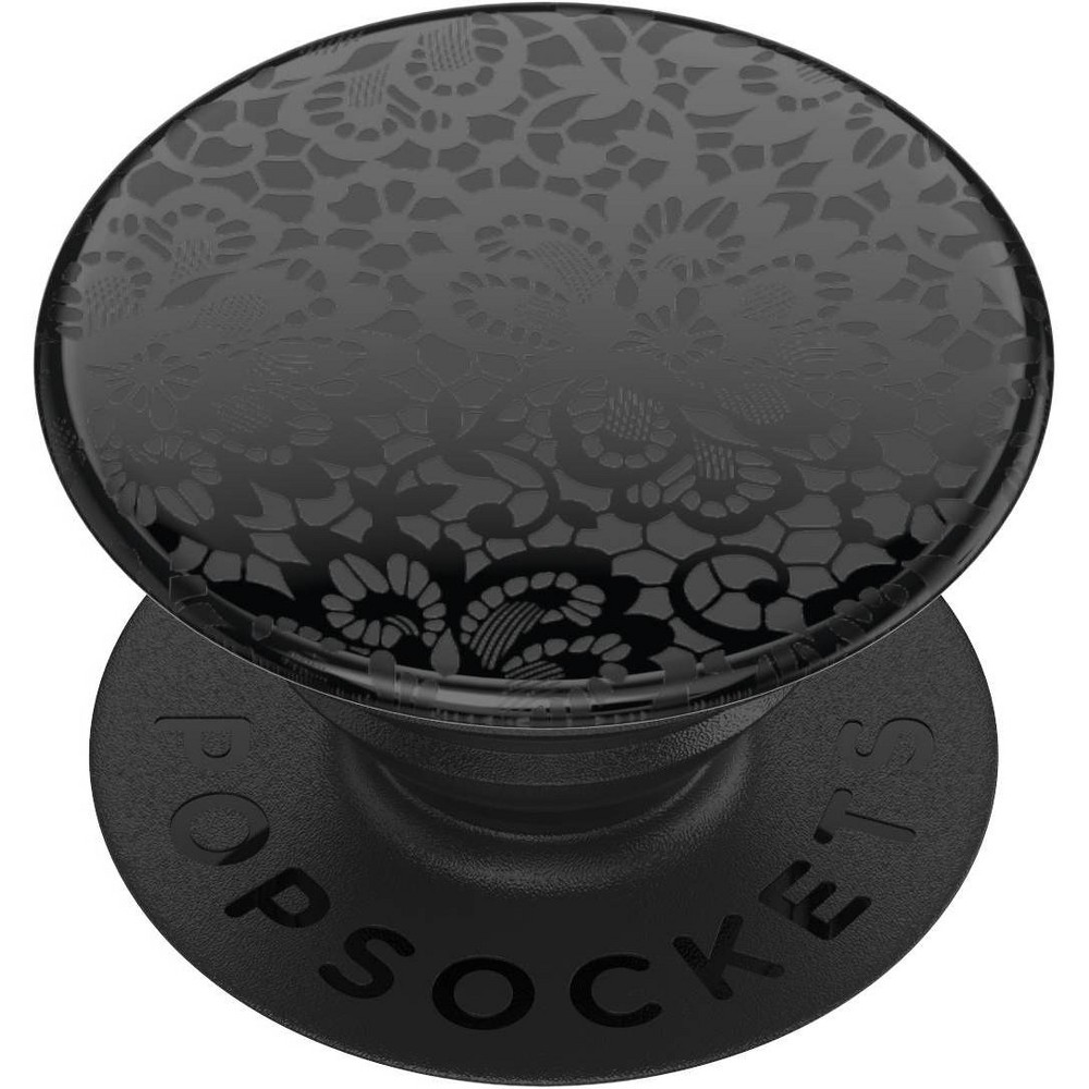 Photos - Other for Mobile PopSockets PopGrip Cell Phone Grip & Stand - Lace Noir 
