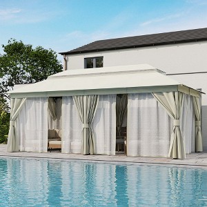 LAUSAINT HOME 10'X 20' Patio Steel Gazebo - 1 of 4