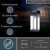 VAXCEL Kinzie Black Motion Sensor Dusk to Dawn Outdoor Wall Light Clear Glass - 2 of 4