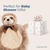 Bearington Baby Wee Speedster, 8 x 7 Inch Small Sloth Stuffed Animal, Nursery Decor, Security Blanket Lovey for Babies - 4 of 4