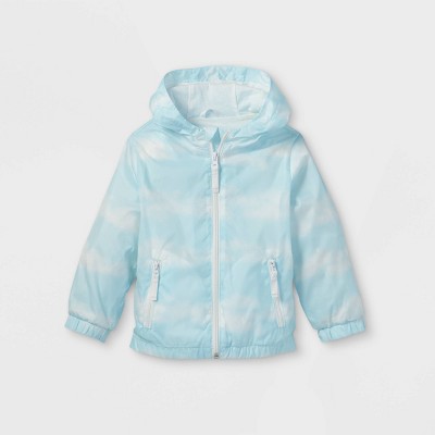 Toddler Cloud Print Windbreaker Jacket - Cat & Jack™ Blue