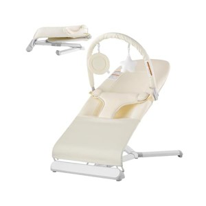 Baby Bouncer, Folding Bouncer Seat for Babies 0-9 Months, Baby Bouncer with 2 Reclining Angles - 1 of 1