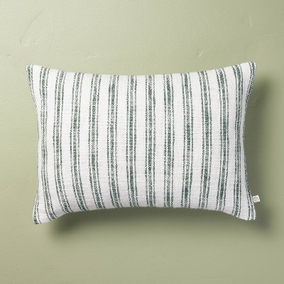 16x42 Washed Loop Stripe Lumbar Bed Pillow Blue - Hearth & Hand™ With  Magnolia : Target