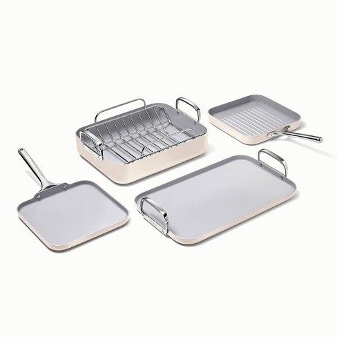 Caraway Home 5pc Nonstick Square Cookware Set : Target