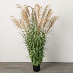 Sullivans Artificial 6'4" Towering Potted Plume Grass, Multicolored - 1 of 4