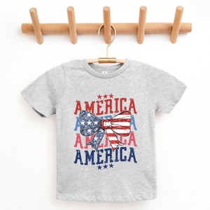 The Juniper Shop America Wave Stacked Coquette Youth Short Sleeve Tee - 1 of 4
