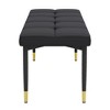 PAGED Multifunctional Shoe Bench Faux Leather Entryway Bench with Metal Legs for Family Room, Entryway - 4 of 4