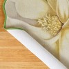 Collections Etc Skid-Resistant Magnolia Blossom Shaped Tufted Rug 36" x 36" White - 3 of 3