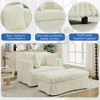 PAGED Modern Accent Chair and Ottoman Set, Comfy Sofa Chair with Side Table and Movable Footrest, Living Room Chair for Bedroom - 4 of 4