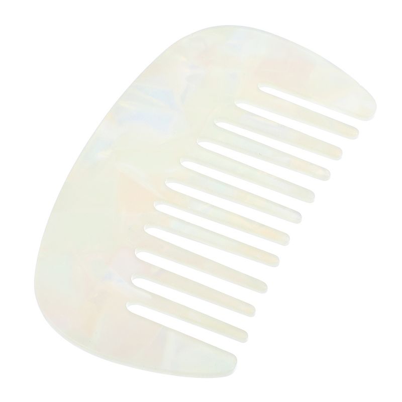 Unique Bargains Anti-Static Pocket Size Wide Tooth for Thick Curly Hair Detangling Comb 1 Pc, 1 of 7