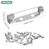 Unique Bargains Durable Multipurpose Iron Badge Brooch Pin Backs Safety Clasp 120 Pcs - 3 of 4