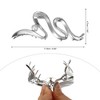 Unique Bargains Women's Metal Hair Claws 4.65"x1.85"x1.42" 1Pc - 4 of 4