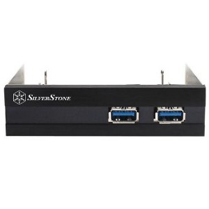 SilverStone Technology Black USB 3.0 with 3.5 inch to 2x2.5 inch bay converter - 1 of 4