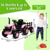 Tractor Stroller with Trailer - Remote Control, Spring Suspension, Dual Engines, Music Port, Suitable for Children 3+, Best Holiday Gift - 2 of 4