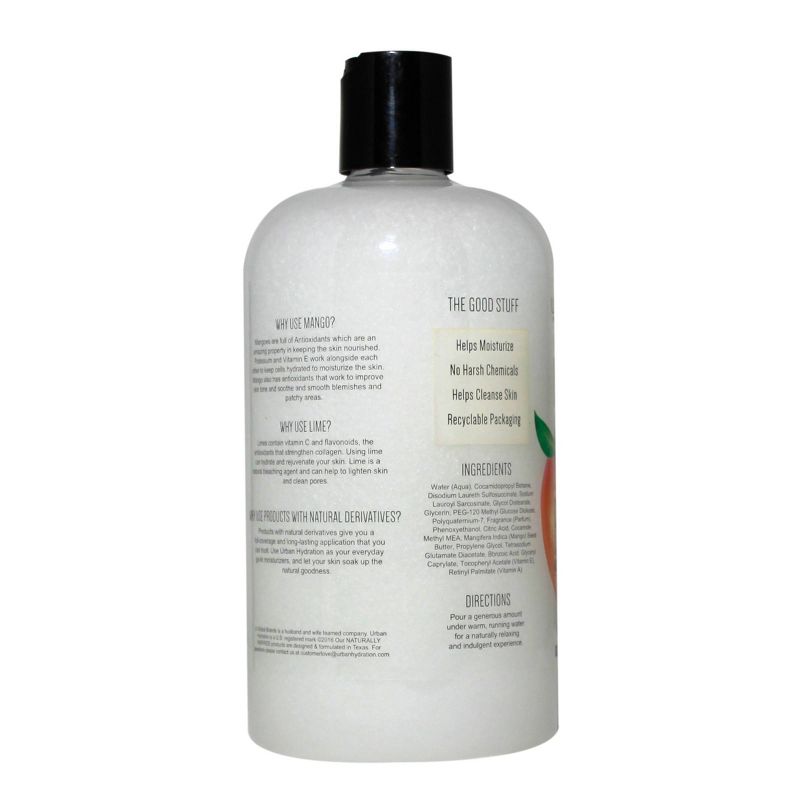 Urban Hydration Rejuvenate and Nourish Mango and Lime Bubble Bath Soak - 16.9 fl oz, 3 of 5
