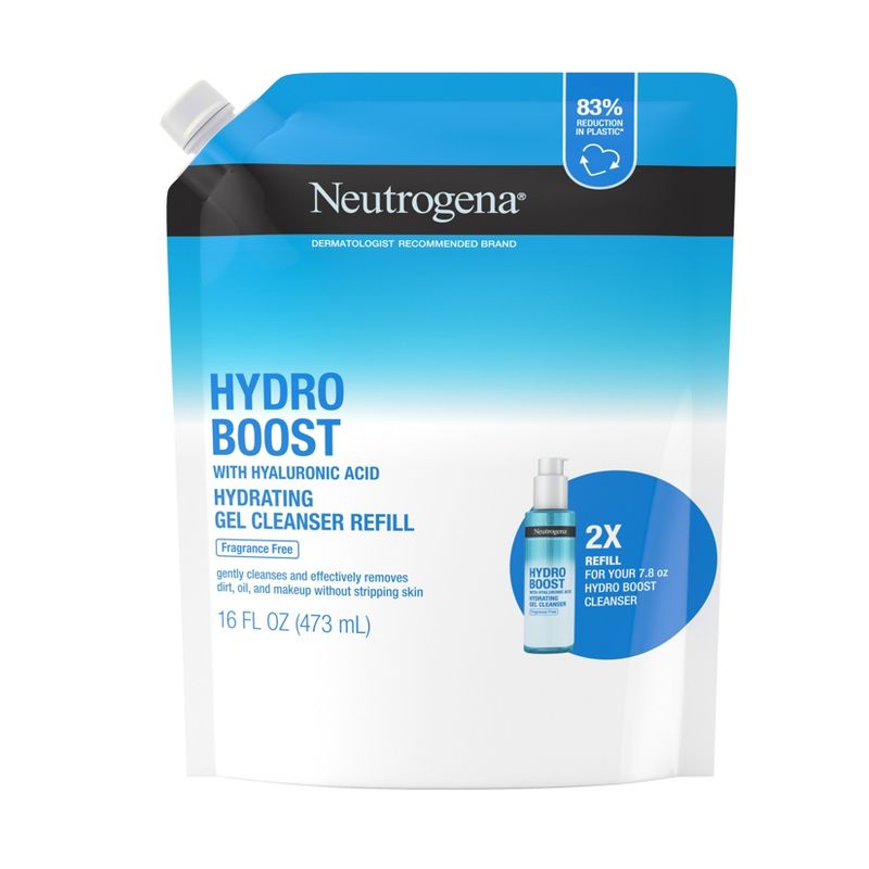 Neutrogena Hydro Boost Hydrating Gel Facial Cleanser with Hyaluronic Acid - Fragrance Free - 16 fl oz, 3 of 7