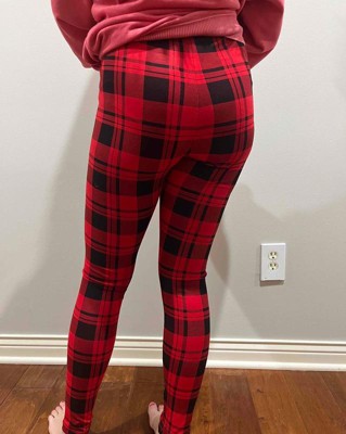 Girls' Holiday 'plaid' Leggings - Cat & Jack™ Dark Red Xxl : Target