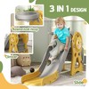 3 in 1 Toddler Slide with Basketball Hoop, Climber, Duck Pattern for Kids 1-3 Years - 4 of 4