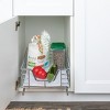 Glidez Multipurpose Chrome-Plated Steel Pull-Out/Slide-Out Storage Organizer with Plastic Liner for Under Cabinet Use - Chrome - 2 of 4