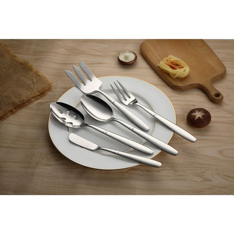 Bruntmor Stainless Steel Flatware Cutlery Set - 45 Pieces, 4 of 10
