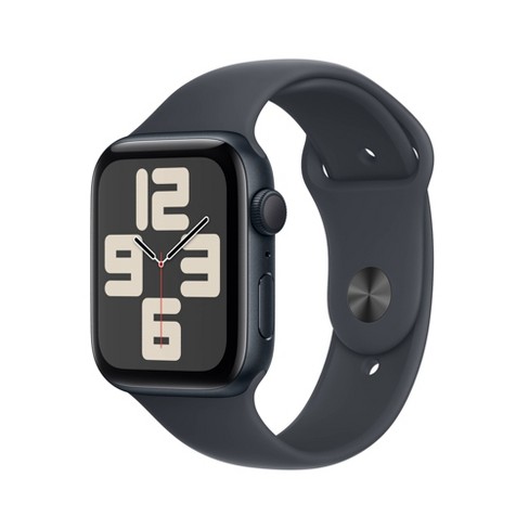 Apple Watch Se Gps 2024 44mm Midnight Aluminum Case With Midnight Sport Band M l Target