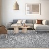 Acekool 6x9 Vintage Washable Rug – Soft Low-Pile Abstract Design, Non-Slip & Kid-Friendly for Living Room, Bedroom - 3 of 4