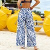 Women's Tropical Floral Print Beach Pants - Cupshe - 4 of 4