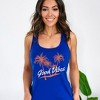 Simply Sage Market Women's Good Vibes Palm Trees Racerback Tank - 2 of 4