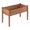 YUHAO Elevated Wooden Planter Box with Legs for Outdoor Plants Flowers Fruits Vegetable Herb Growing，48"x24"x30" - 3 of 4