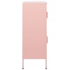 vidaXL Storage Cabinet Pink Steel 31.5 x 13.8 x 40.0 in Storage Cabinet - 4 of 4