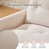 Racxily Mid-Century 360° Swivel Barrel Chair – Plush Padded Ergonomic Chair, 300LBS Solid Metal Base, Multi-Colors for Living Room & Bedroom - 3 of 4