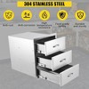 14x23x21 inch Triple Drawer Outdoor Kitchen BBQ Island Stainless Steel With Vent - image 3 of 4