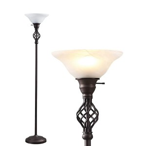 GTCLIGHTING Floor Lamp for Living Room, 72" Modern Standing Lamp with 8W LED Bulb, Tall Corner Lamp for Bedroom, Office - 1 of 4