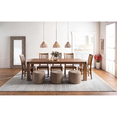 Allport Gray and Blue Wool Tufted 2' x 3' Rug
