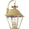 Livex Lighting Wentworth 4 - Light Wall Light in  Natural Brass - 3 of 4
