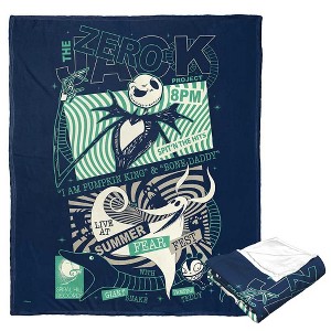 Disney Nightmare Before Christmas Jack Zero Silk Touch Throw Blanket 50x60 Inches - 1 of 4