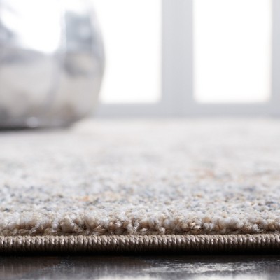 Elysian Chic Blue & Grey Synthetic Rectangular Area Rug - 5'3" x 7'7"