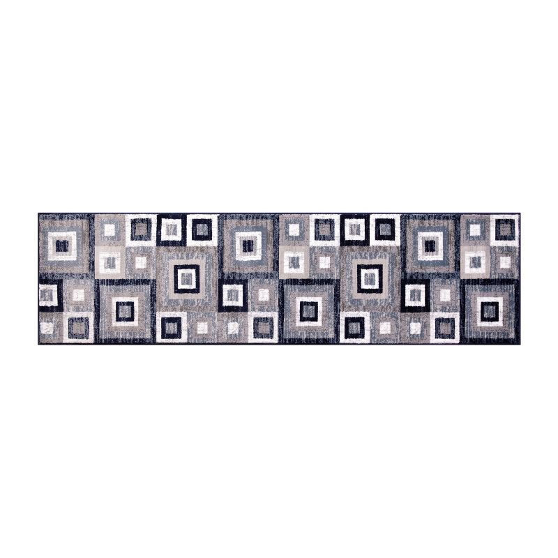 Masada Rugs Masada Rugs, Modern Accent Rug with Geometric Square Pattern, 1 of 11