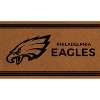 Evergreen Philadelphia Eagles Logo Turf Mat, Brown- 28 x 16 Inches Indoor Outdoor Doormat - 2 of 2