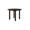 New Classic Furniture,Gia 3-Piece 42" Wood Drop Leaf Dining Set, Ebony - 3 of 4