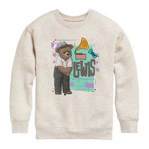 Boys' - HYBRID APPAREL - Lewis Poster Graphic Long Sleeve Fleece Sweatshirt - 1 of 4