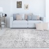 Distressed Medallion Ornamental Indoor Area Rug or Runner by Blue Nile Mills - 2 of 4