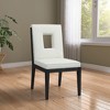 Meridian Furniture,Gwendolyn Vegan Leather Dining Side Chair, Set of 2 - 2 of 4