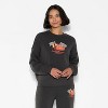 Women's Cars Fleece Graphic Pullover Sweatshirt - Black - 2 of 3