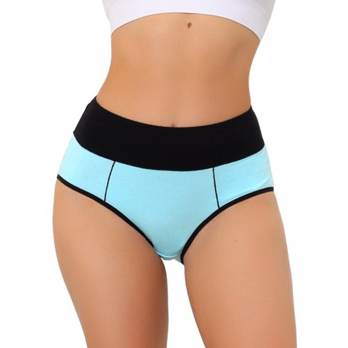 Allegra K Women's High Waist Tummy Control Color-block Available In Plus  Size Brief : Target