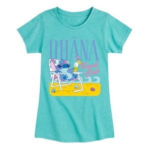 Girls' - Lilo and Stitch - Ohana Beach Blub -Toddler And Youth Girls Fitted Short Sleeve Graphic T-Shirt Fitted Short Sleeve Graphic T-Shirt - 1 of 4