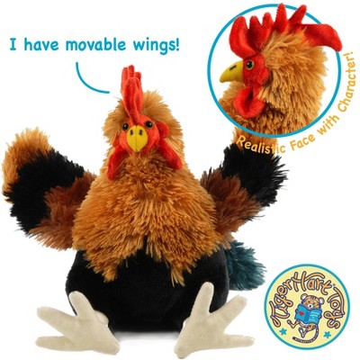 Riley The Rooster - Multicolor Plush Zoo Animal Toy