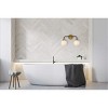 Elegant Lighting Hanson 2 lights bath sconce in black with brass with frosted shade - 2 of 4